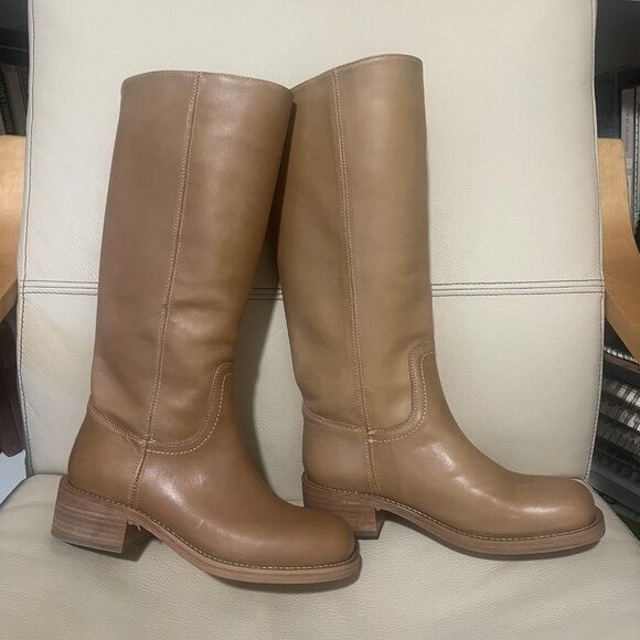 Steve Madden Riggs Boots in color Banana Leather size 7.5 New - Picture 4 of 5